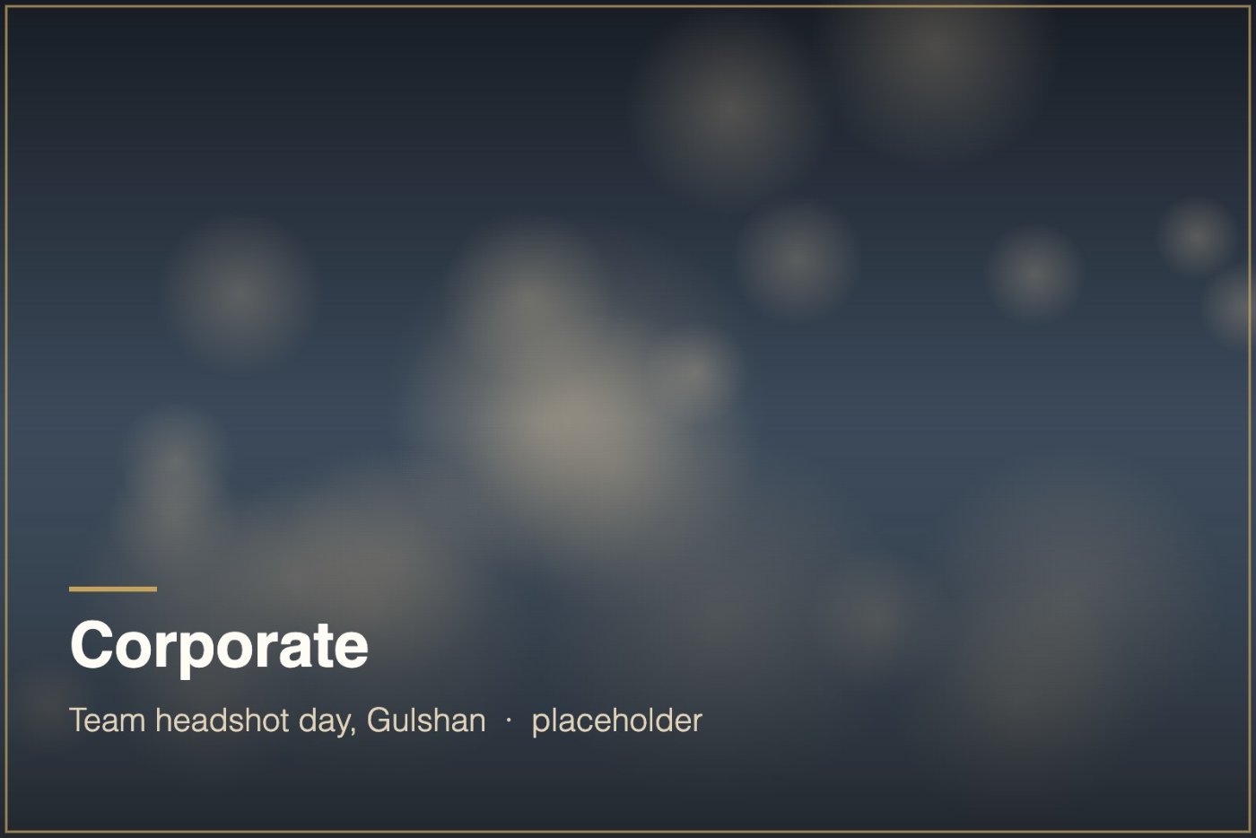 Headshot day for a Gulshan software team, 40 portraits in one afternoon.